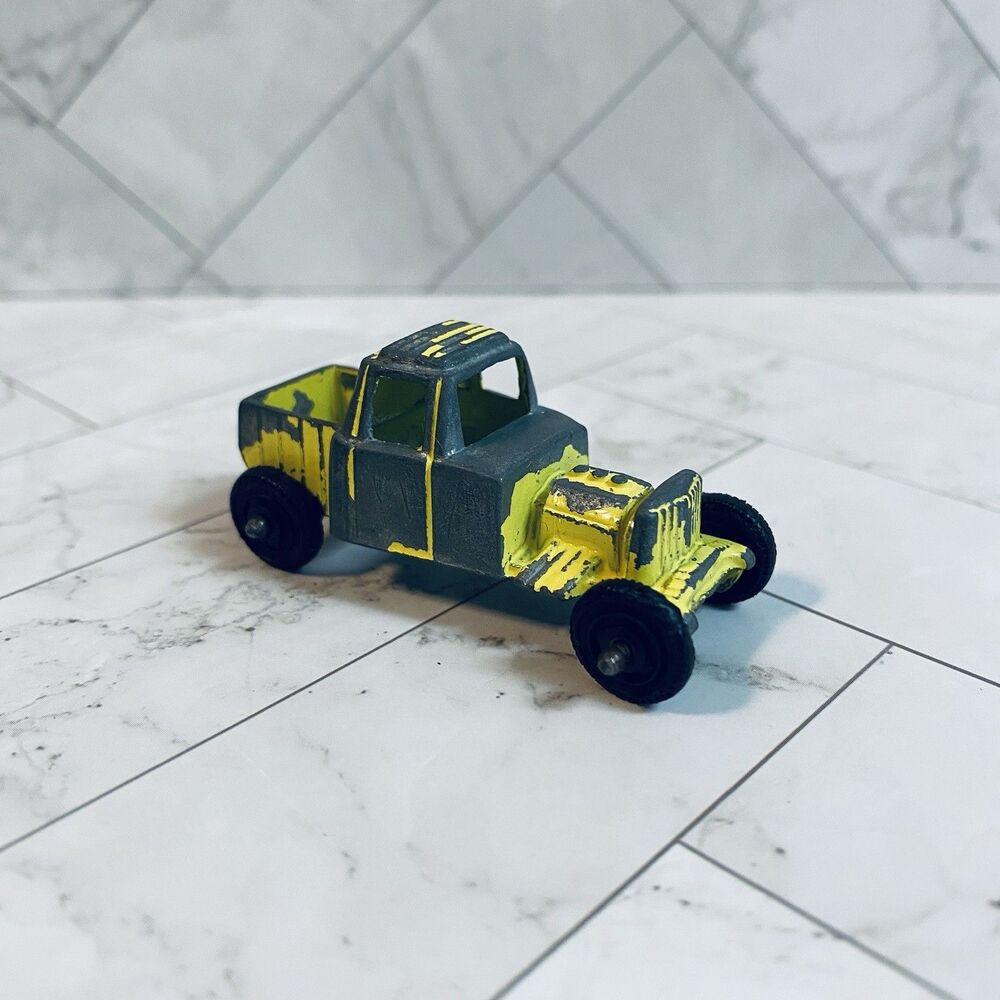 Vintage Tootsie Toy Green Rat Rod Truck Hot Rod USA Jalopy Diecast